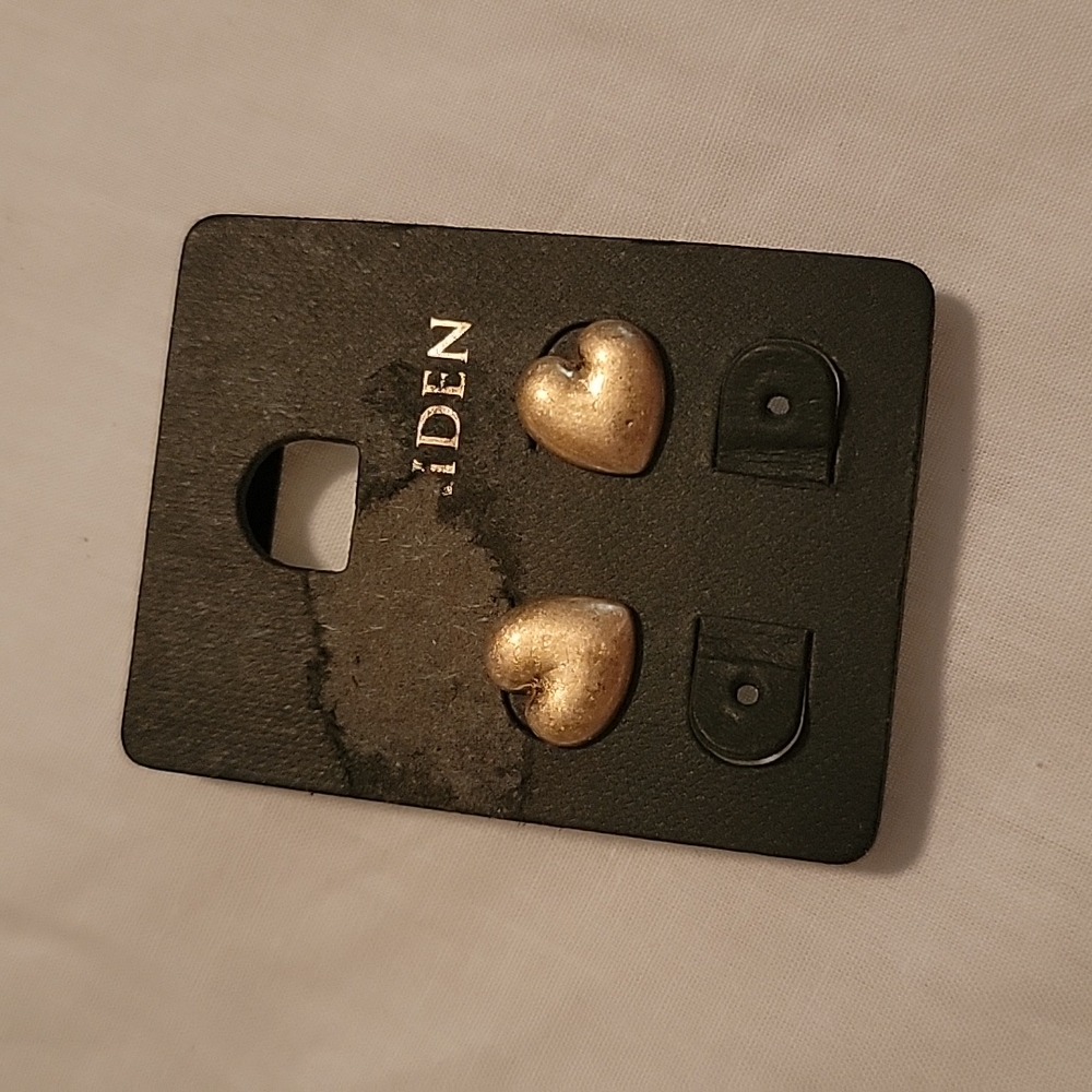 Bronze Heart Earrings